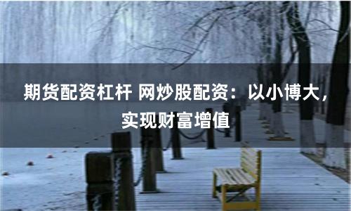 期货配资杠杆 网炒股配资:以小博大,实现财富增值